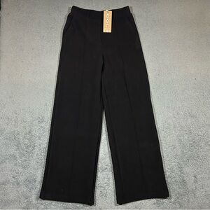 NWT OGL High Waisted Straight Leg Pull On Pants Black Women’s Size Small #1701